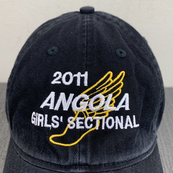 2011 Angola Girls' Sectional Adidas Baseball Hat Womens OSFA Black Strapback Cap - Picture 3 of 13